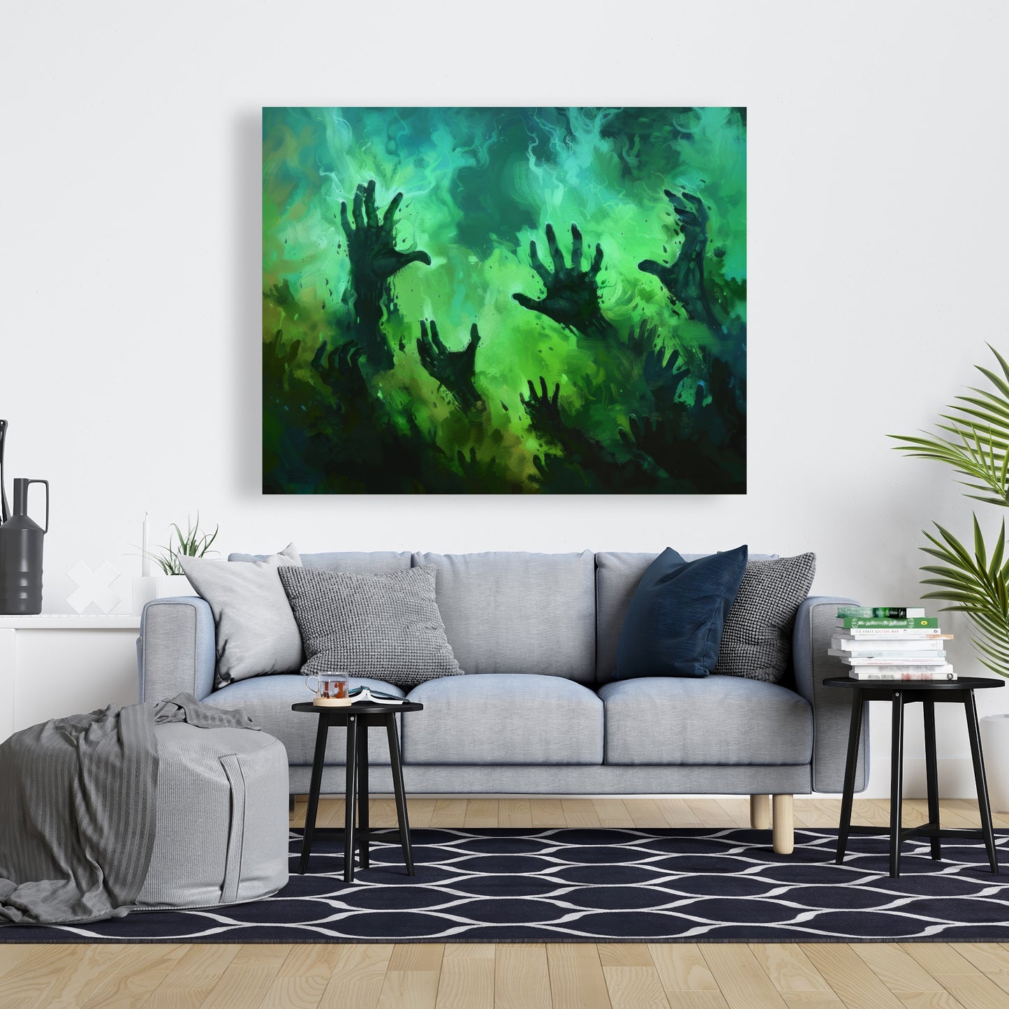 Hands of despair - 32"x32" Canvas