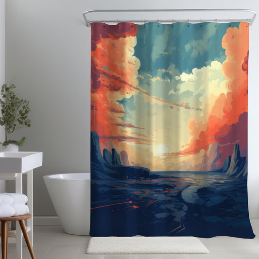 Finally light - Shower Curtain
