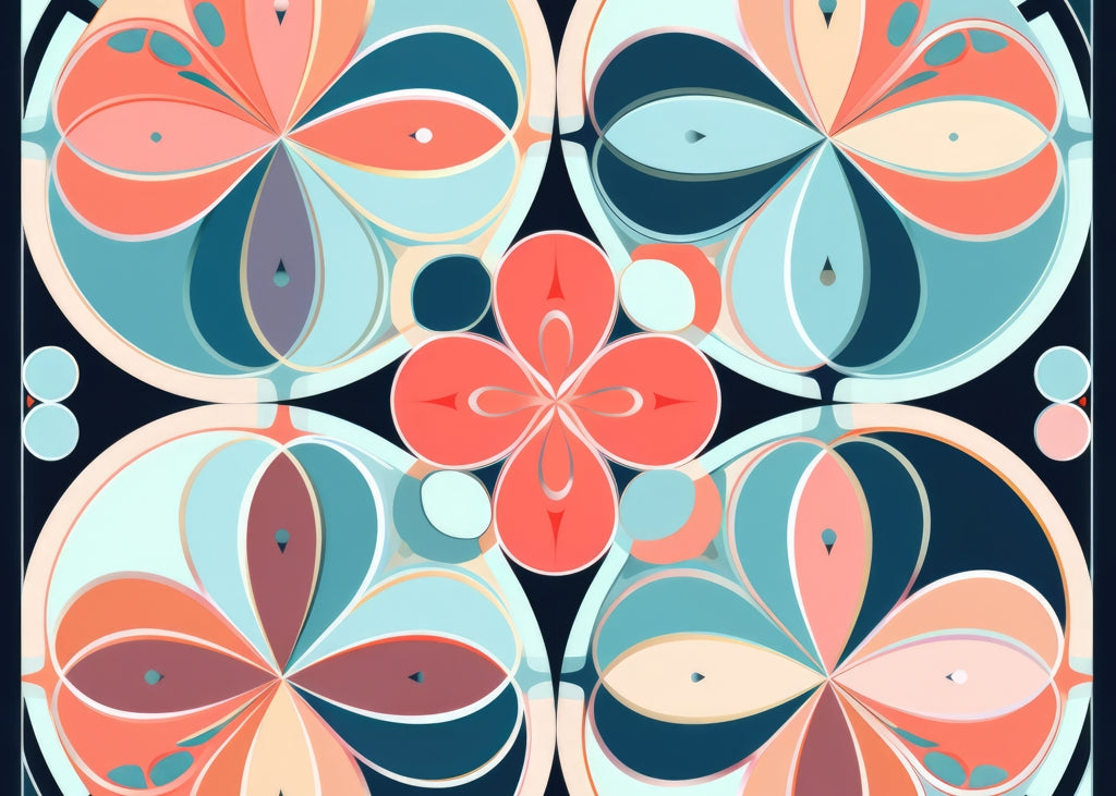 Pastel Mandala Black Indoor Outdoor Door Mat | Home Decor