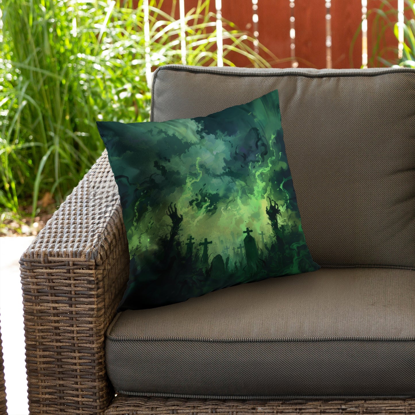 Reaching hell - Throw Pillow