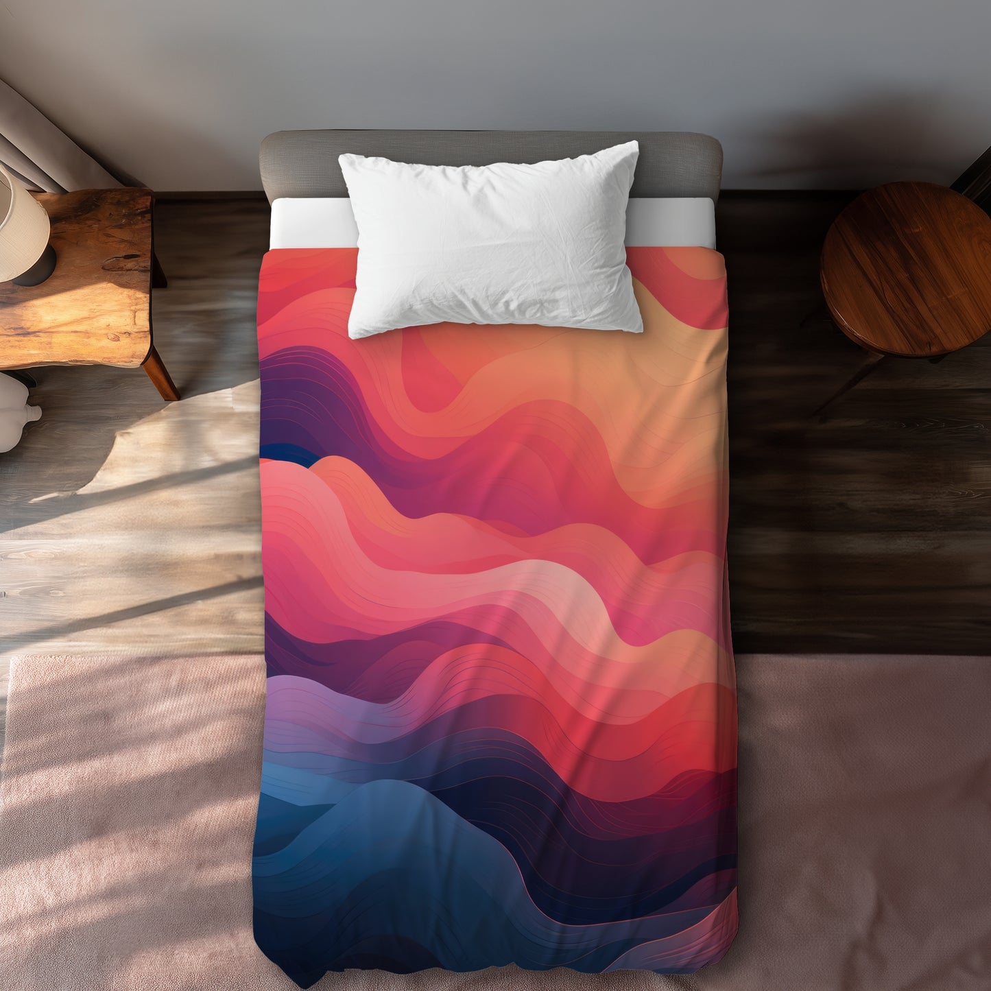 Ethereal Smoke Pink Duvet Cover | Stylish Home Decor