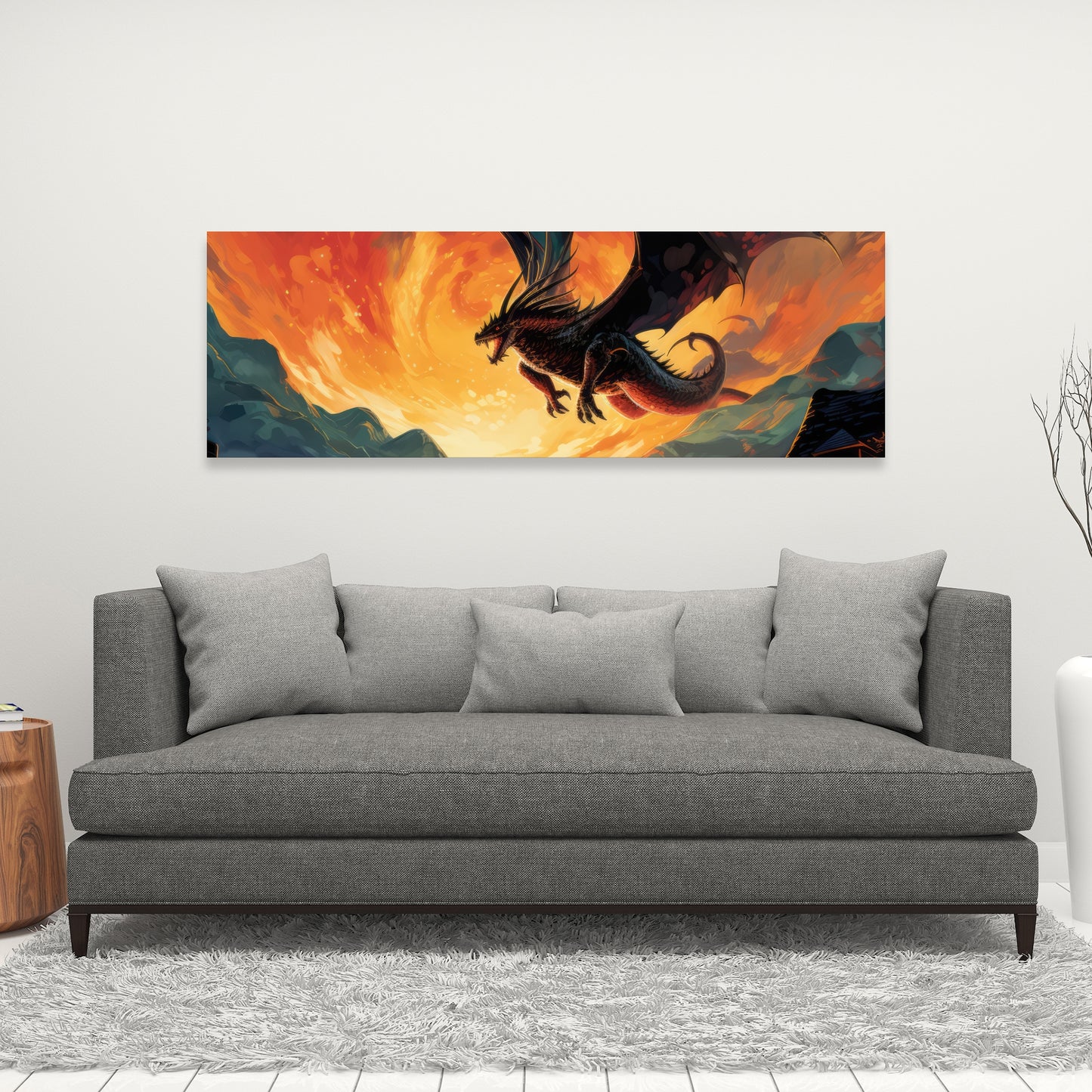 Hope for Mercy - Orange Canvas Home Decor | Vibrant Art Piece