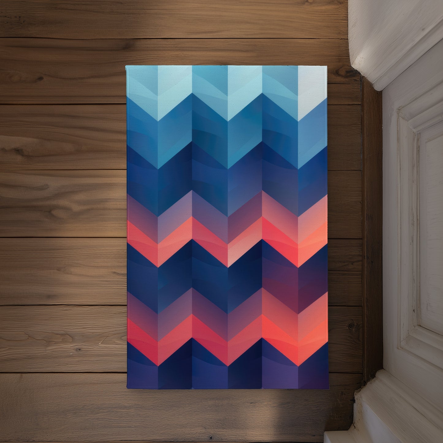 Paillasson intérieur/extérieur motif Vagues de chaleur - Décoration d'intérieur stylée
