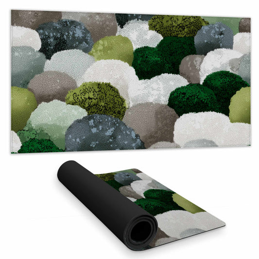 Mossy River Stones Desk Mat | Stylish Home Decor Accent