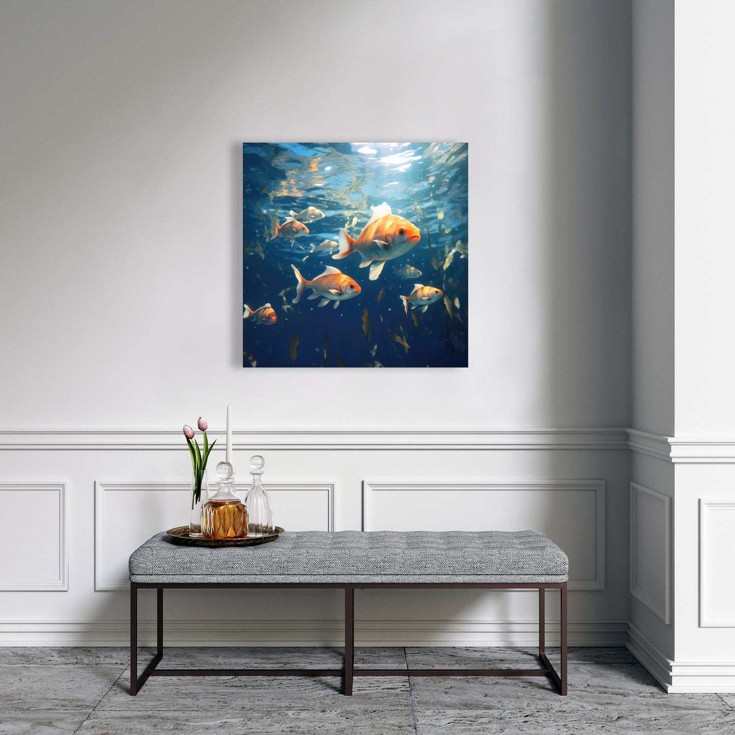 Free flow - 32"x32" Canvas