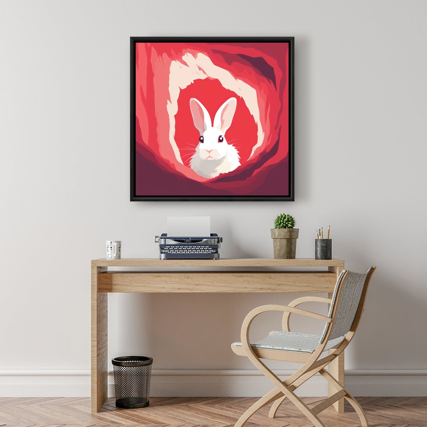 Looking out - 36"x36" Framed canvas