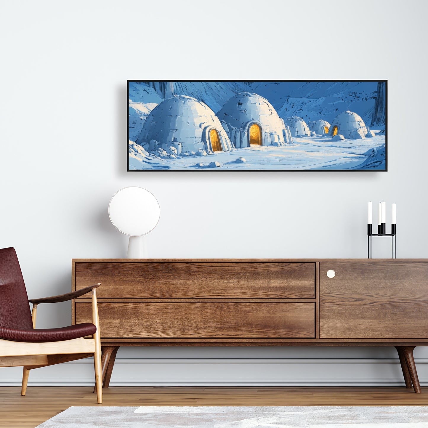 Ice cold - 36"x36" Framed canvas