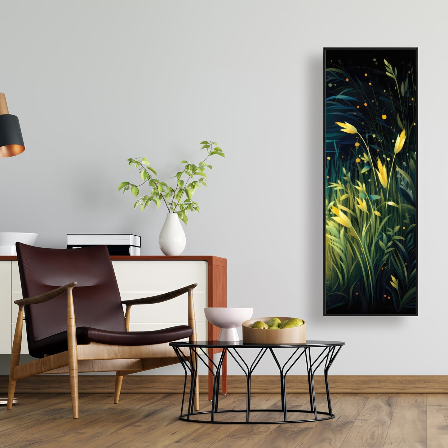 Lit plains - 36"x36" Framed canvas