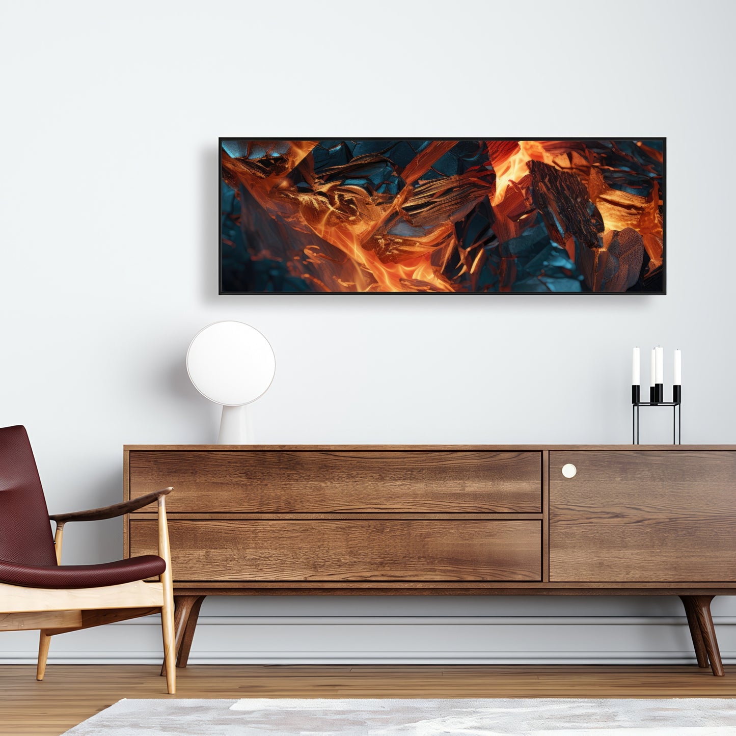 Cursed Visions - Yellow Framed Canvas for Home Decor