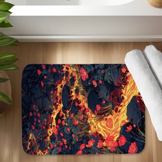 Dodging nature - 17"x24" Bath mat