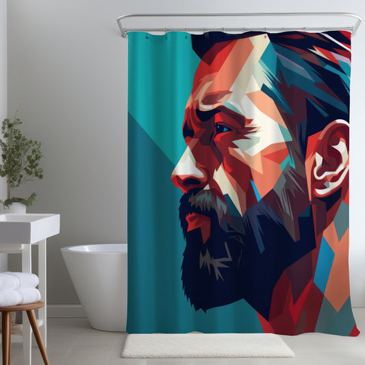 Hopeful Turquoise Shower Curtain | Stylish Home Decor Accent