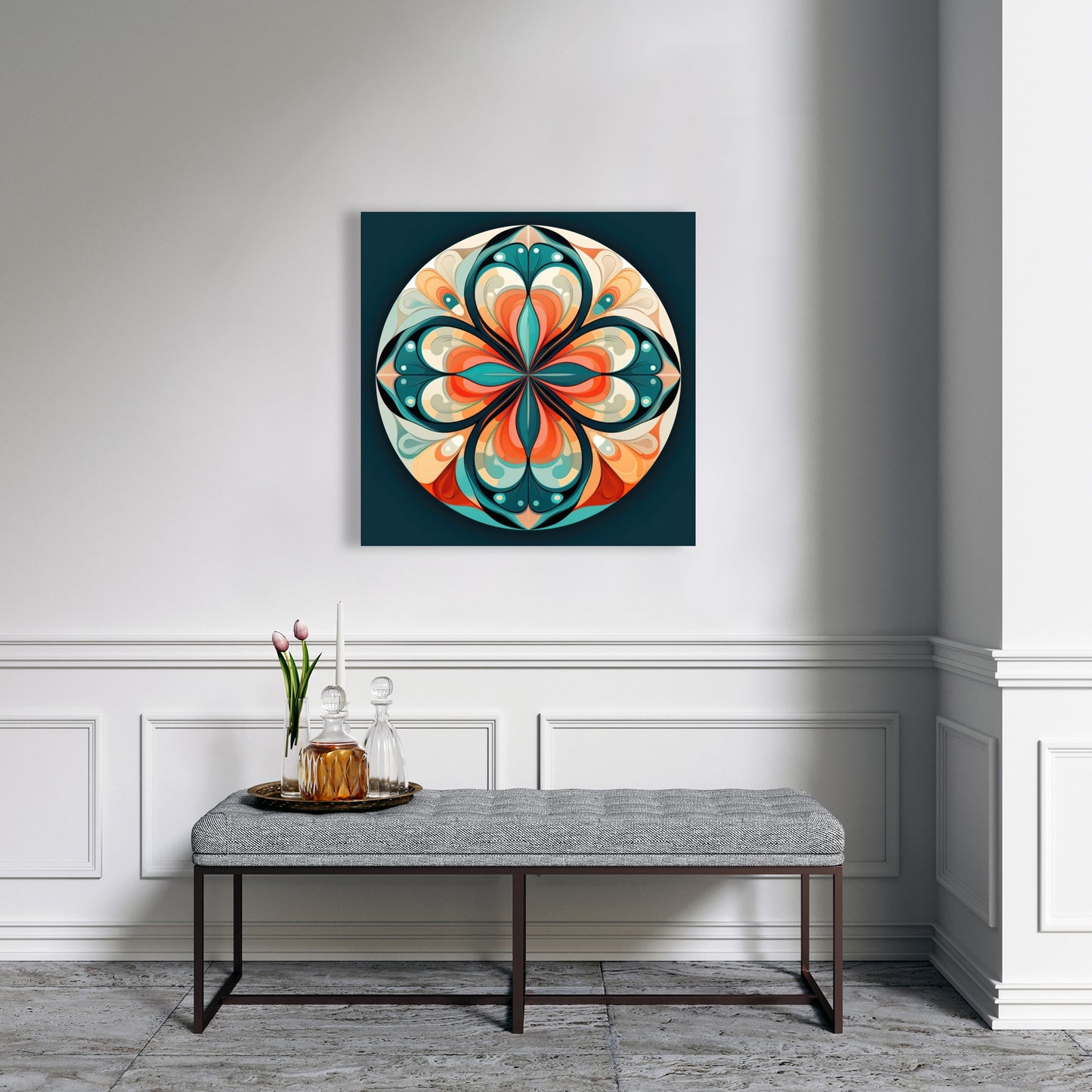 Peaceful mandala - 32"x32" Canvas