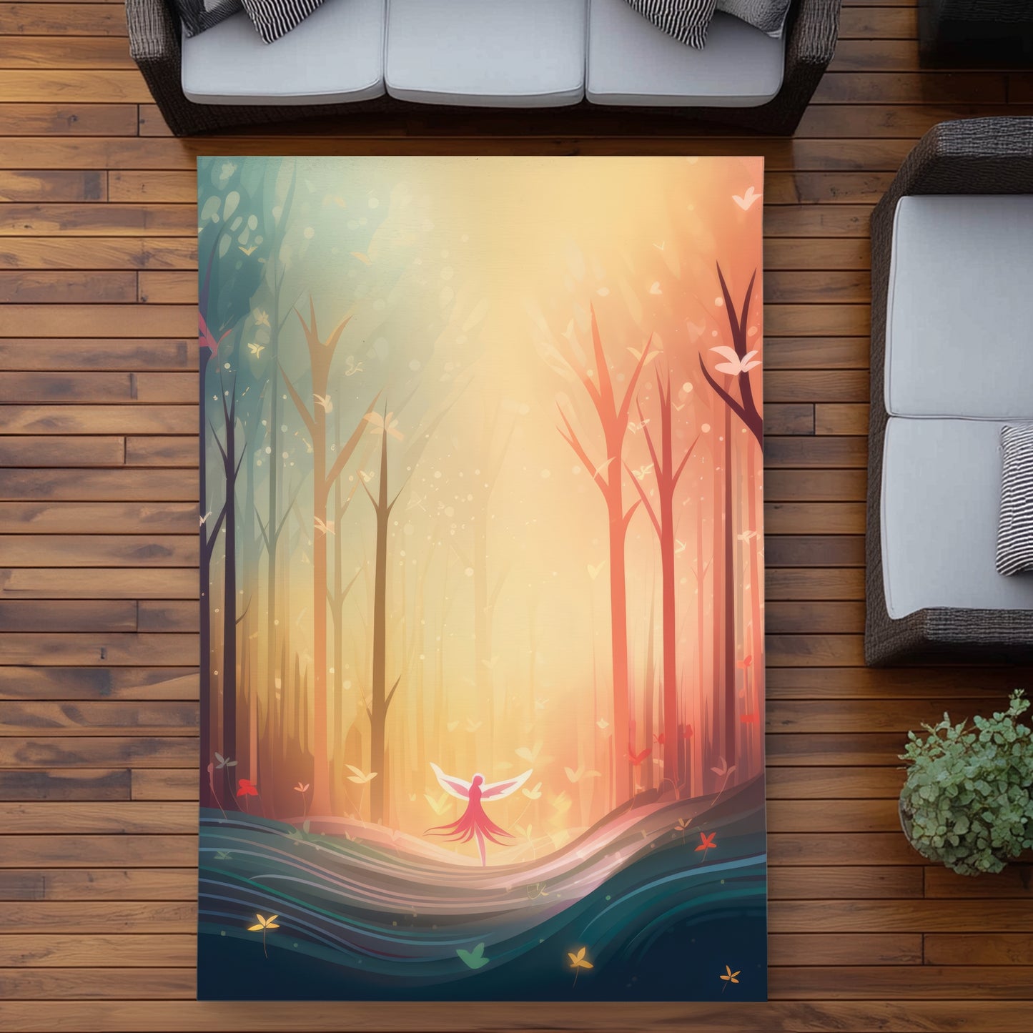 Enchanted Coral Outdoor Area Rug | Stylish Home Decor