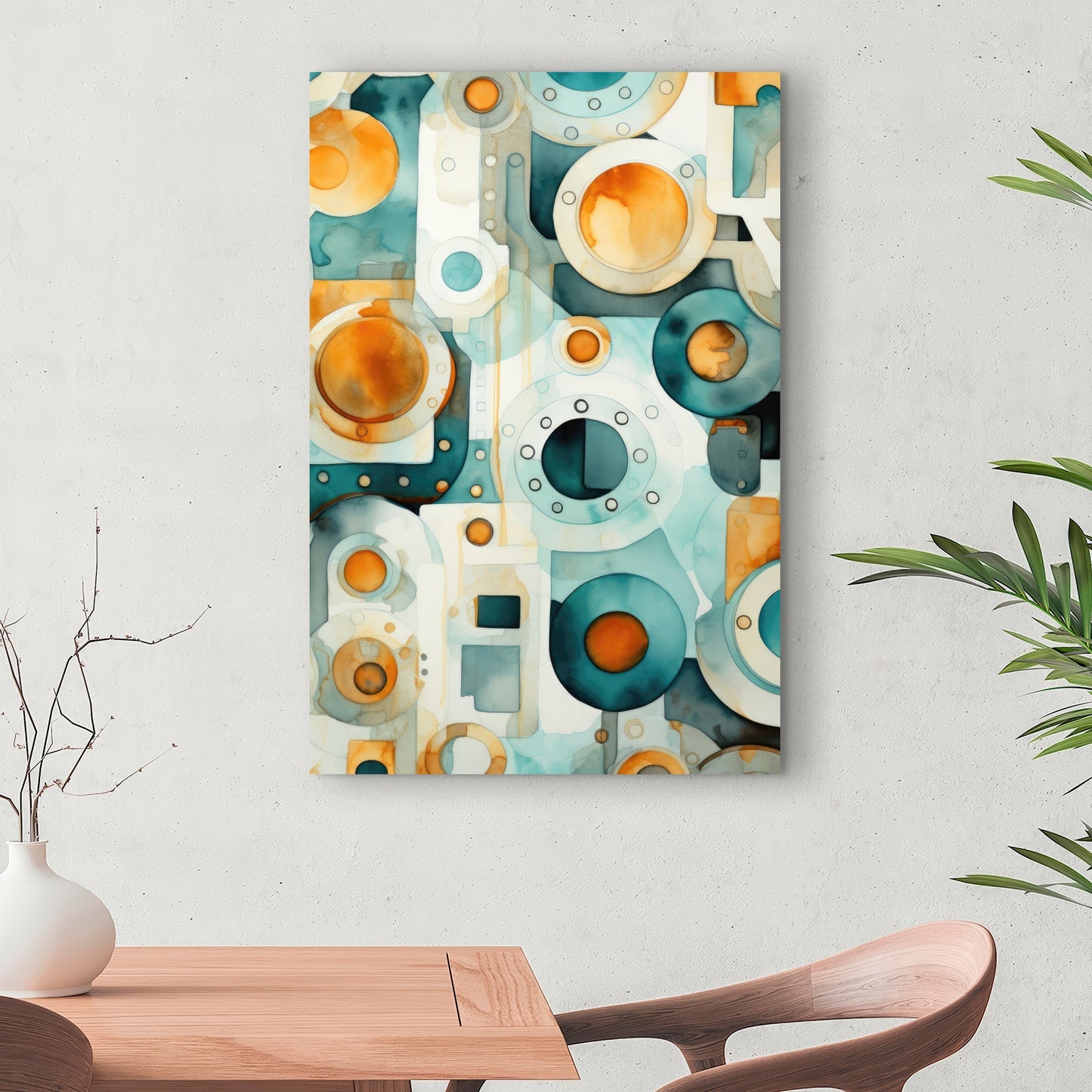 Decomposed porthole - 32"x32" Canvas