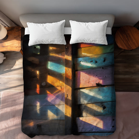 Casting rainbows - 88"x88" Duvet Cover