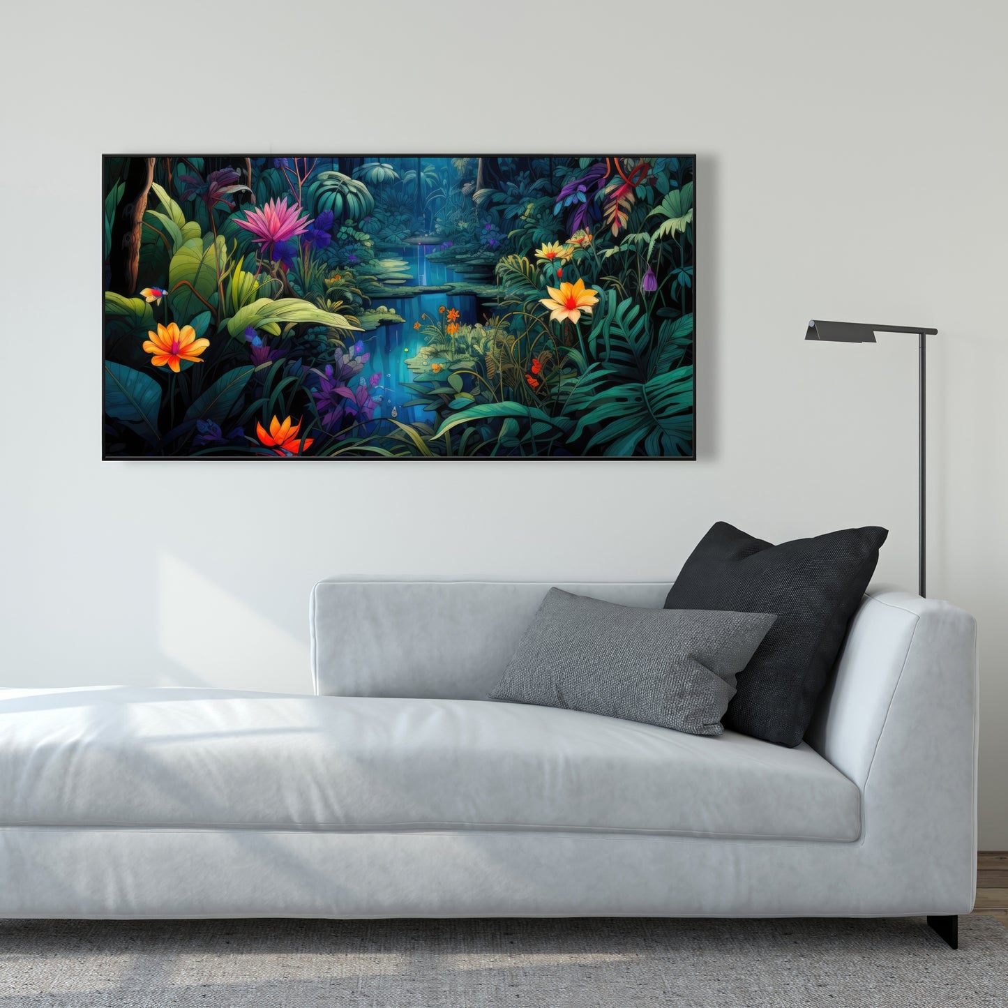 The beauty of nature - Orange Framed Canvas for Home Decor