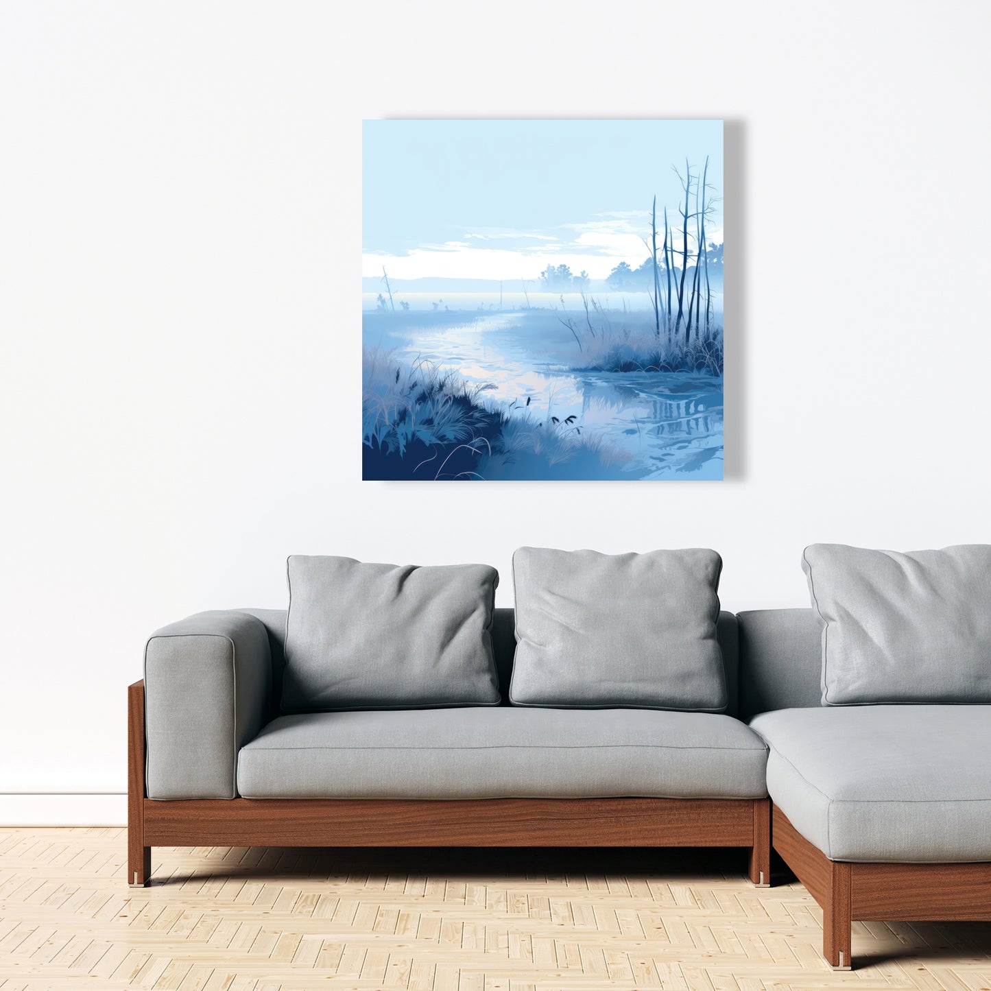 Cold swamp - 32"x32" Canvas