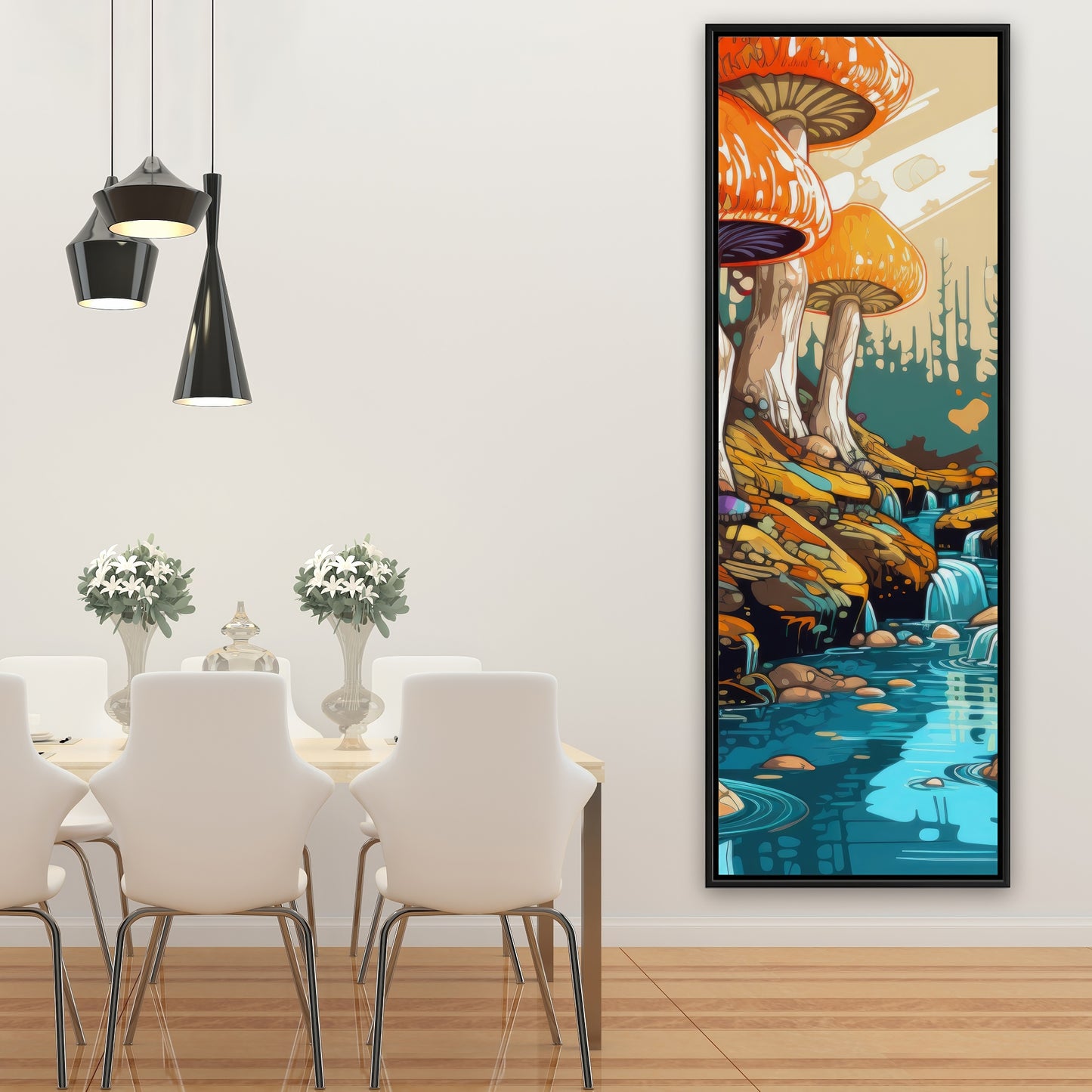Wisdom inbound - Framed Canvas - Print on demand