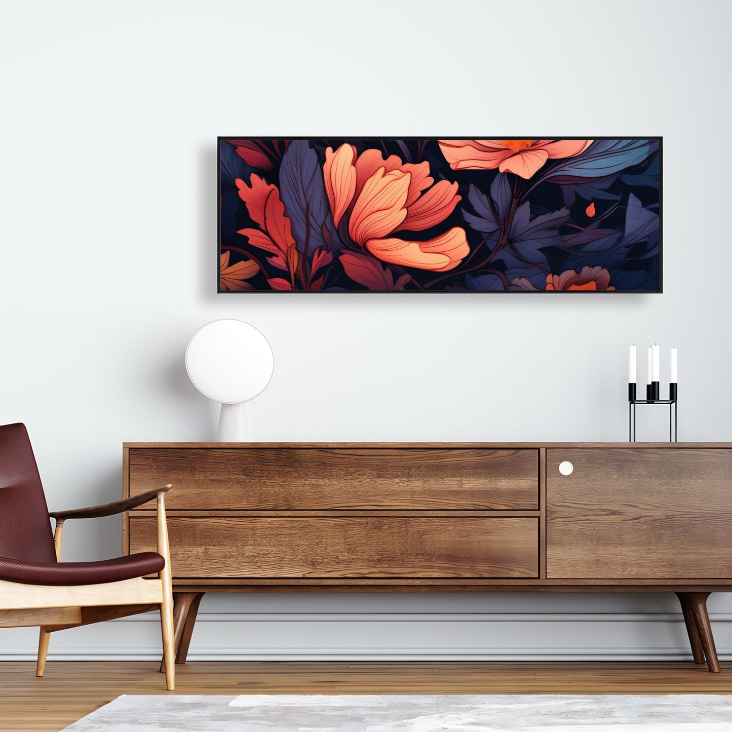 Blooming uninterrupted - 36"x36" Framed canvas