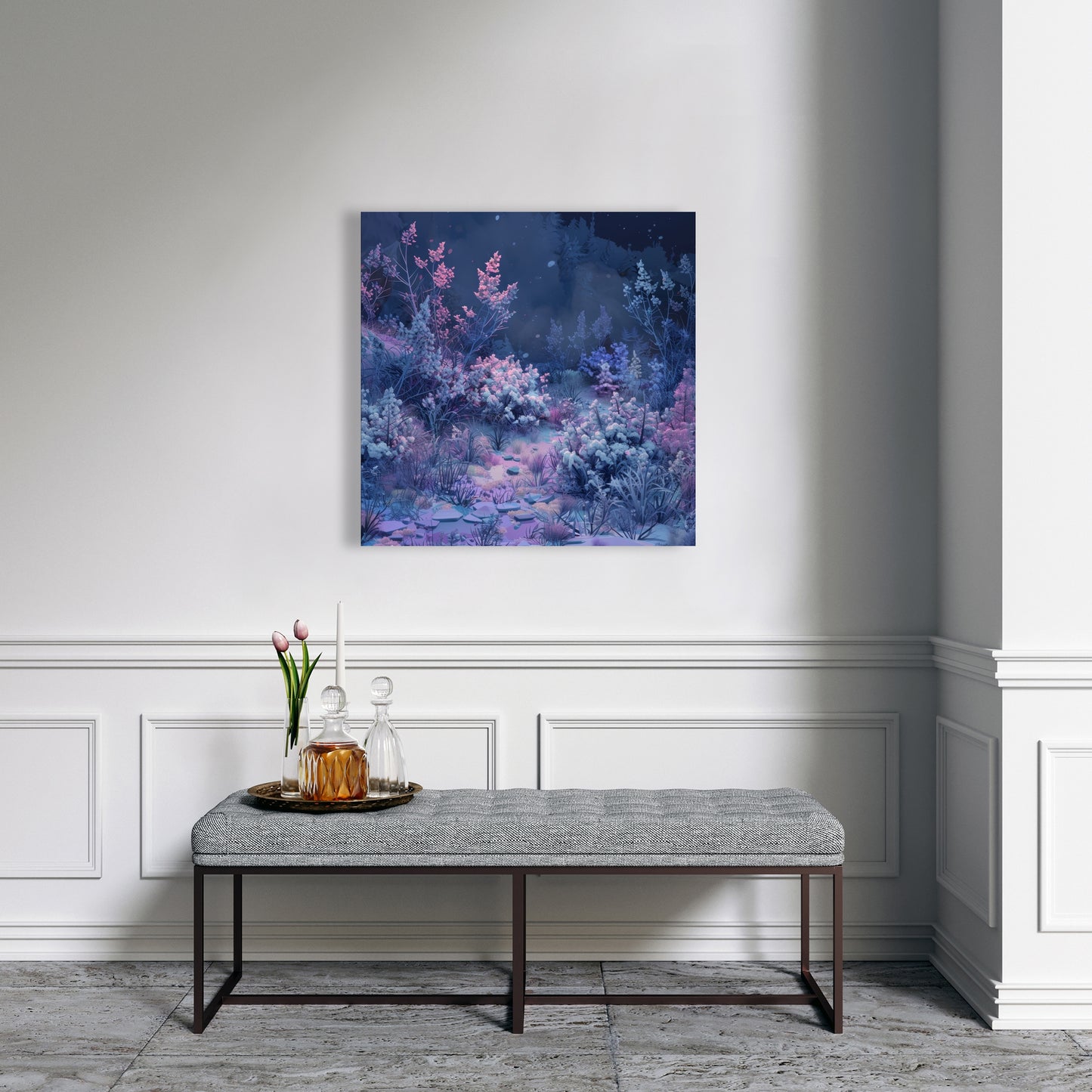 Cold night - 32"x32" Canvas