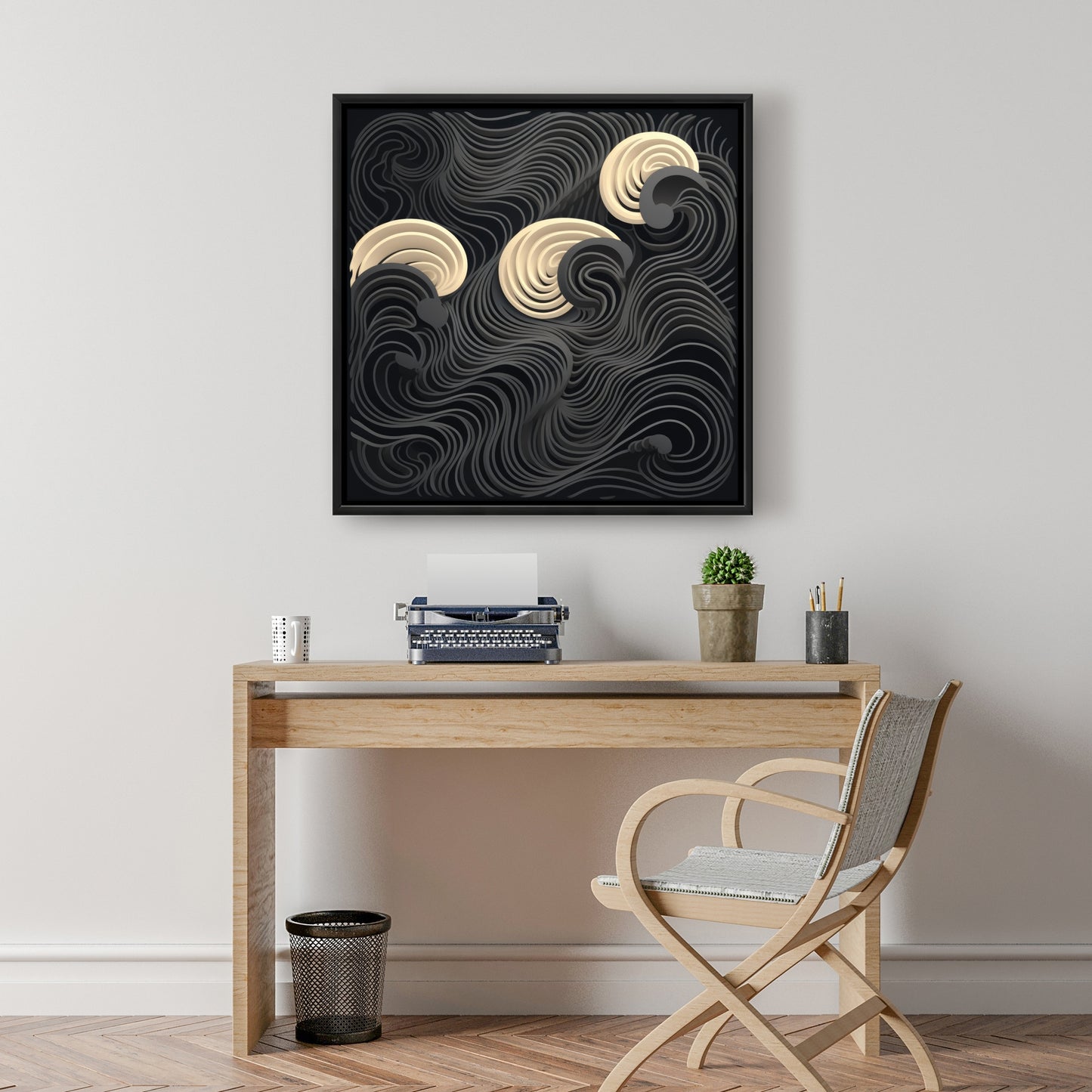 Layers - 36"x36" Framed canvas