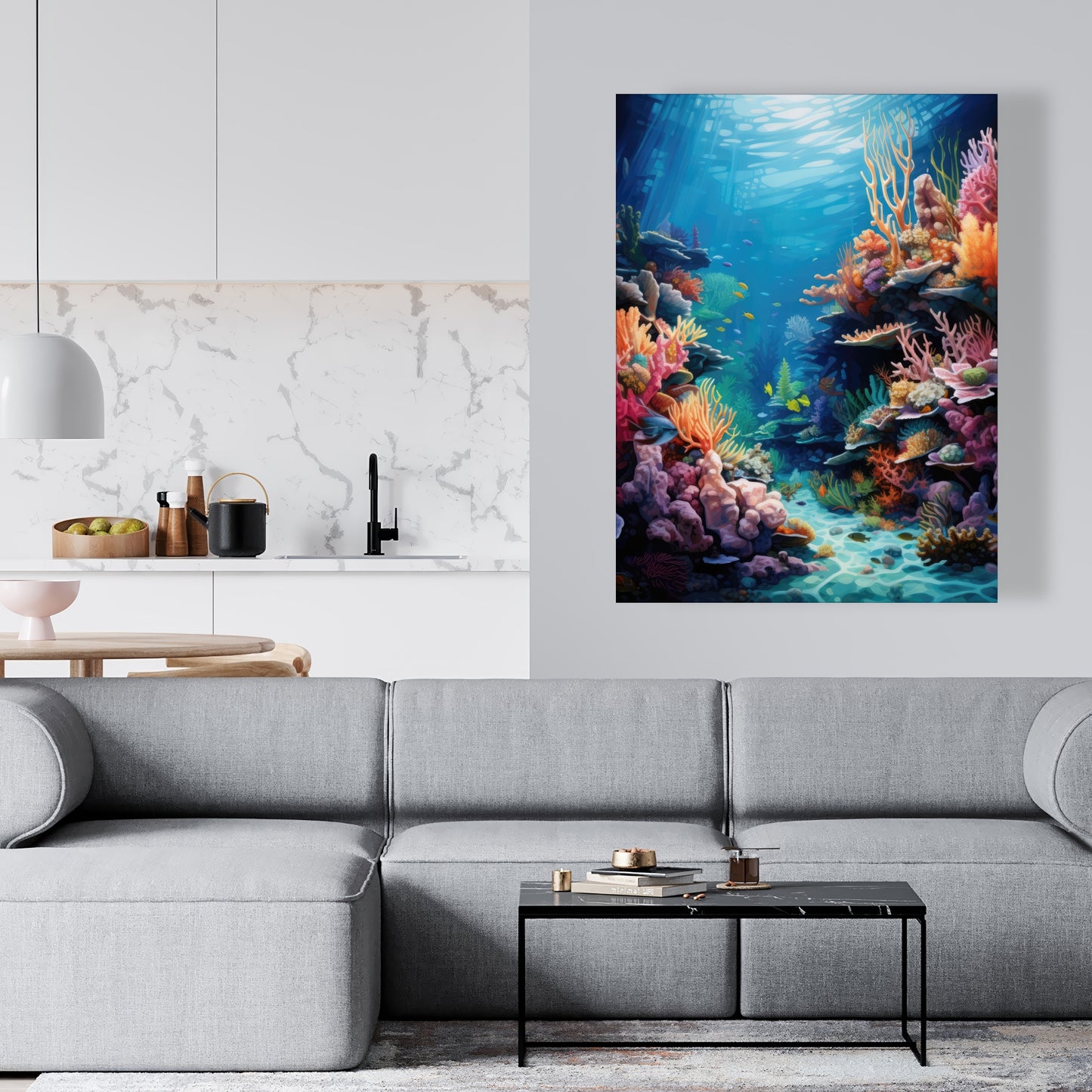 Coral - 32"x32" Canvas