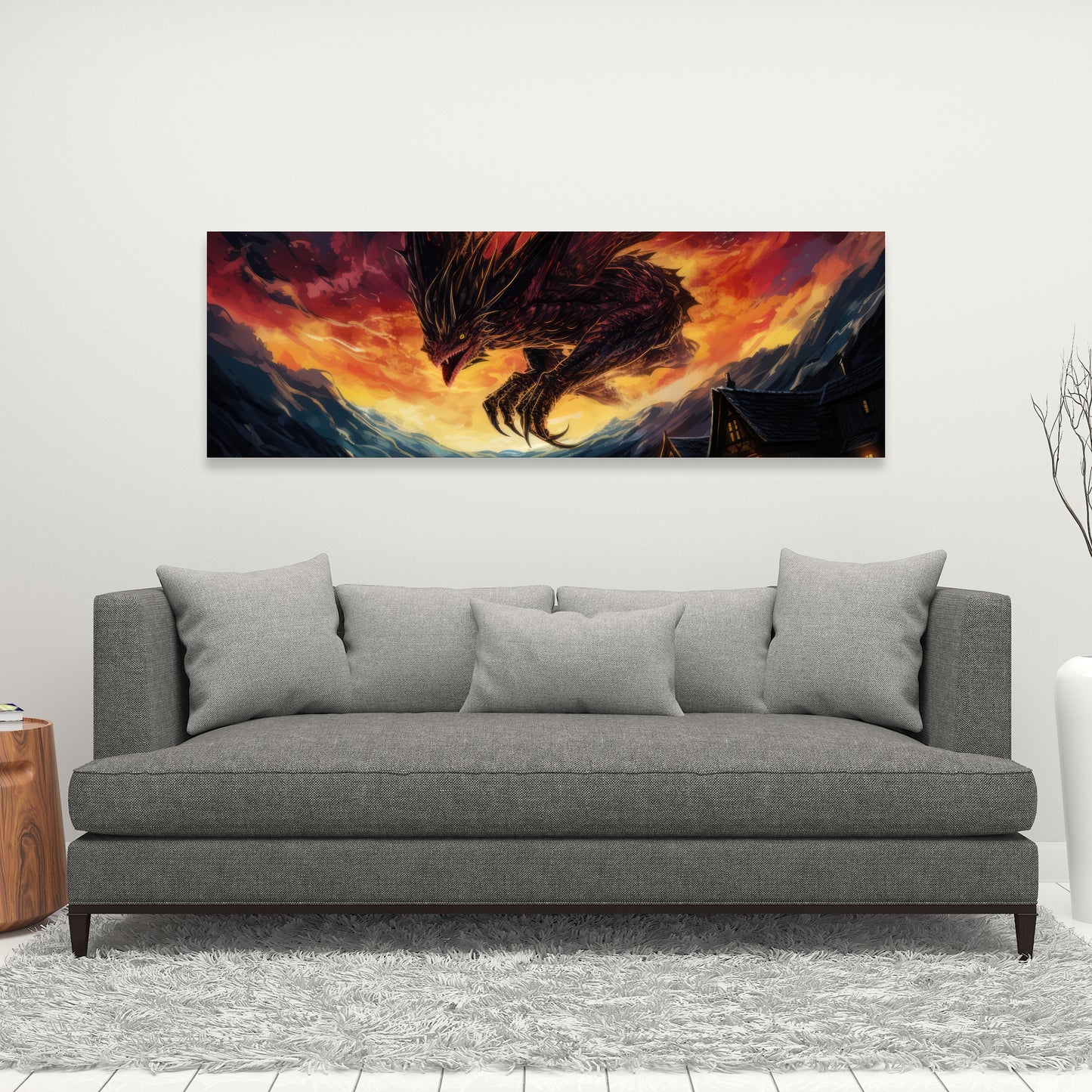 Back for Revenge - Black Canvas Home Decor Art Piece