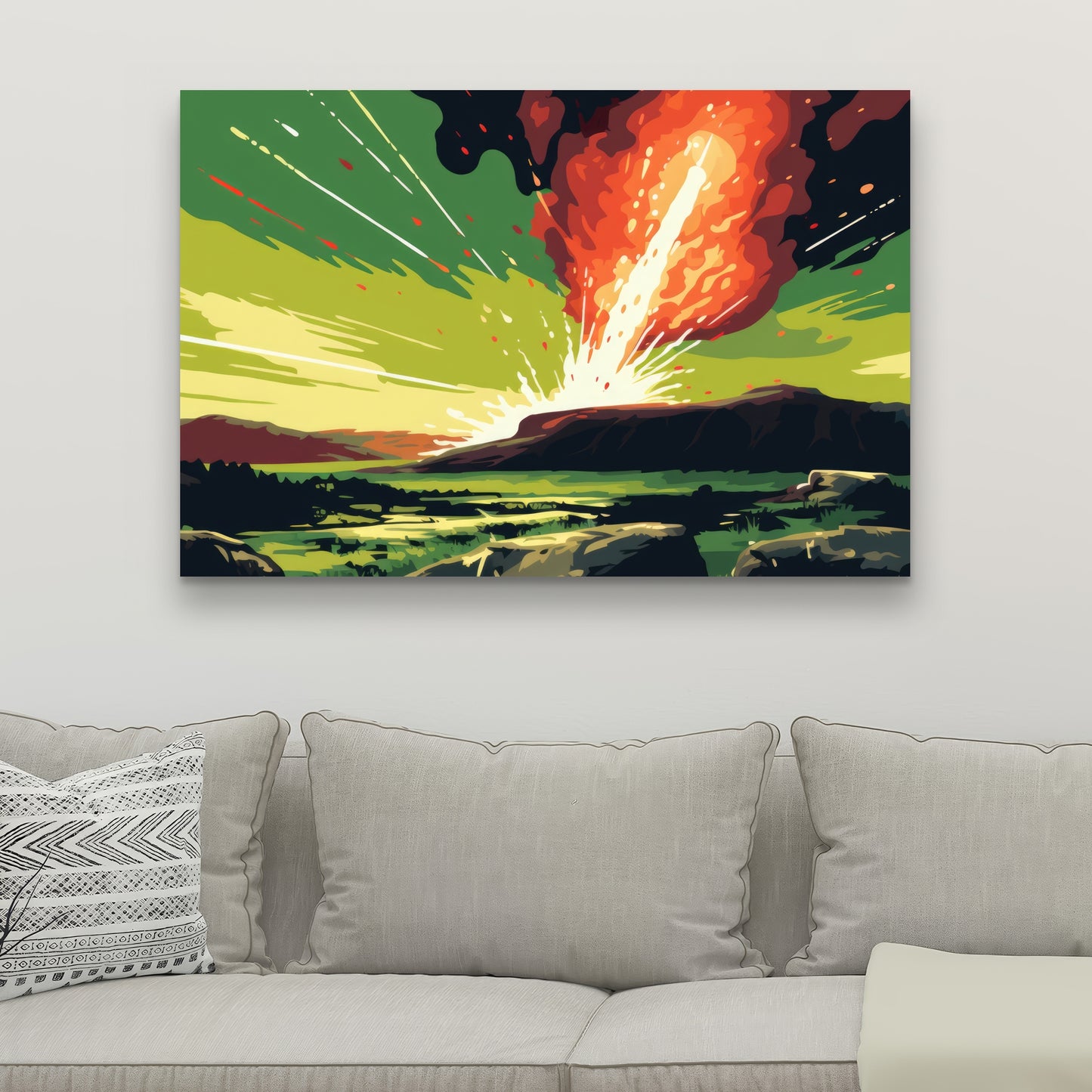 The crash - 32"x32" Canvas