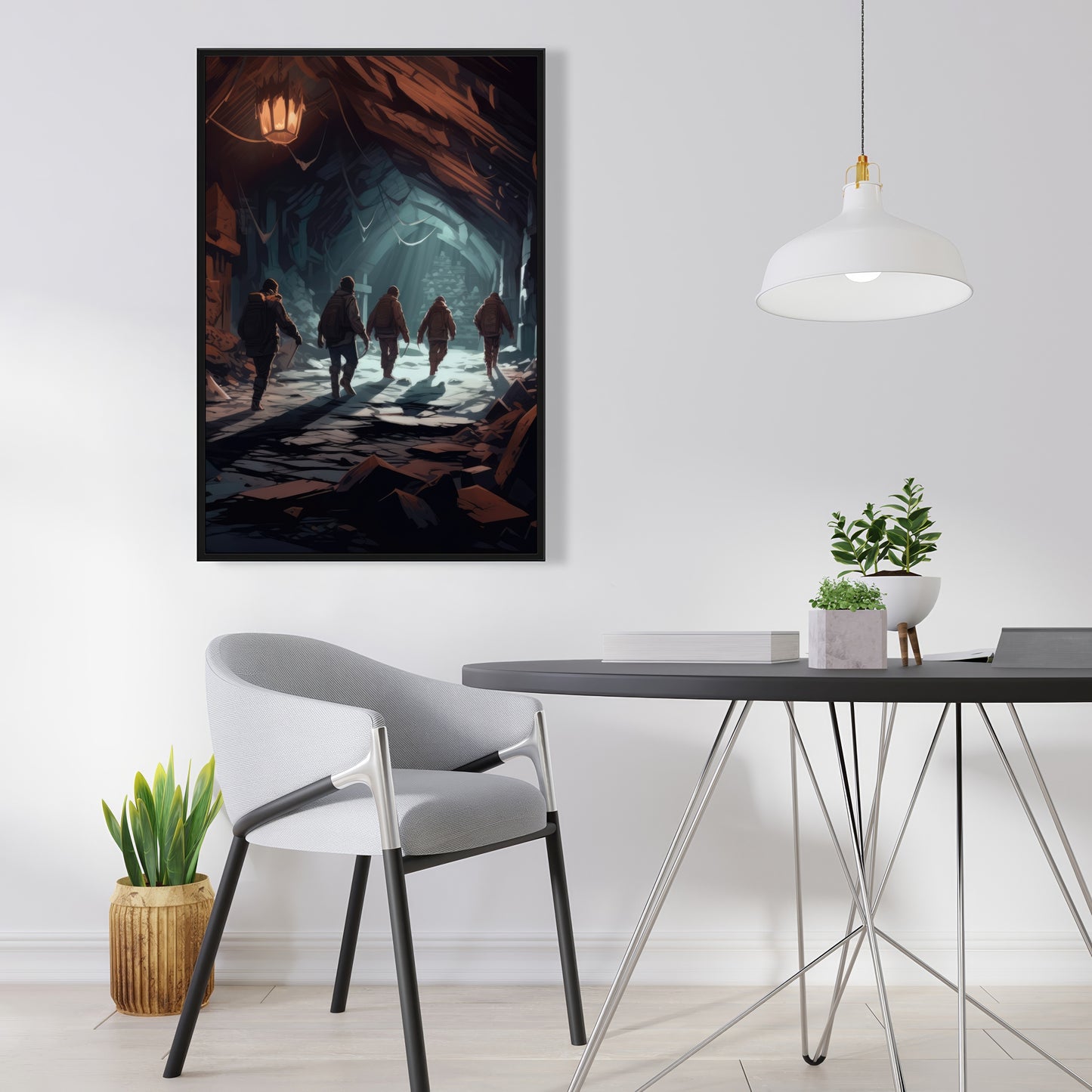 The catacombs - 36"x36" Framed canvas