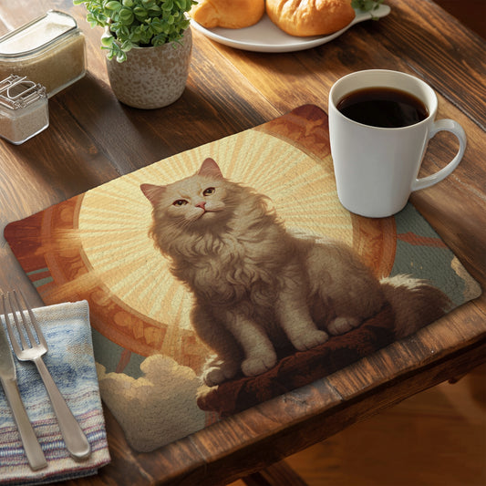 Red Braided Polyester Placemat - Infinite Carelessness Decor