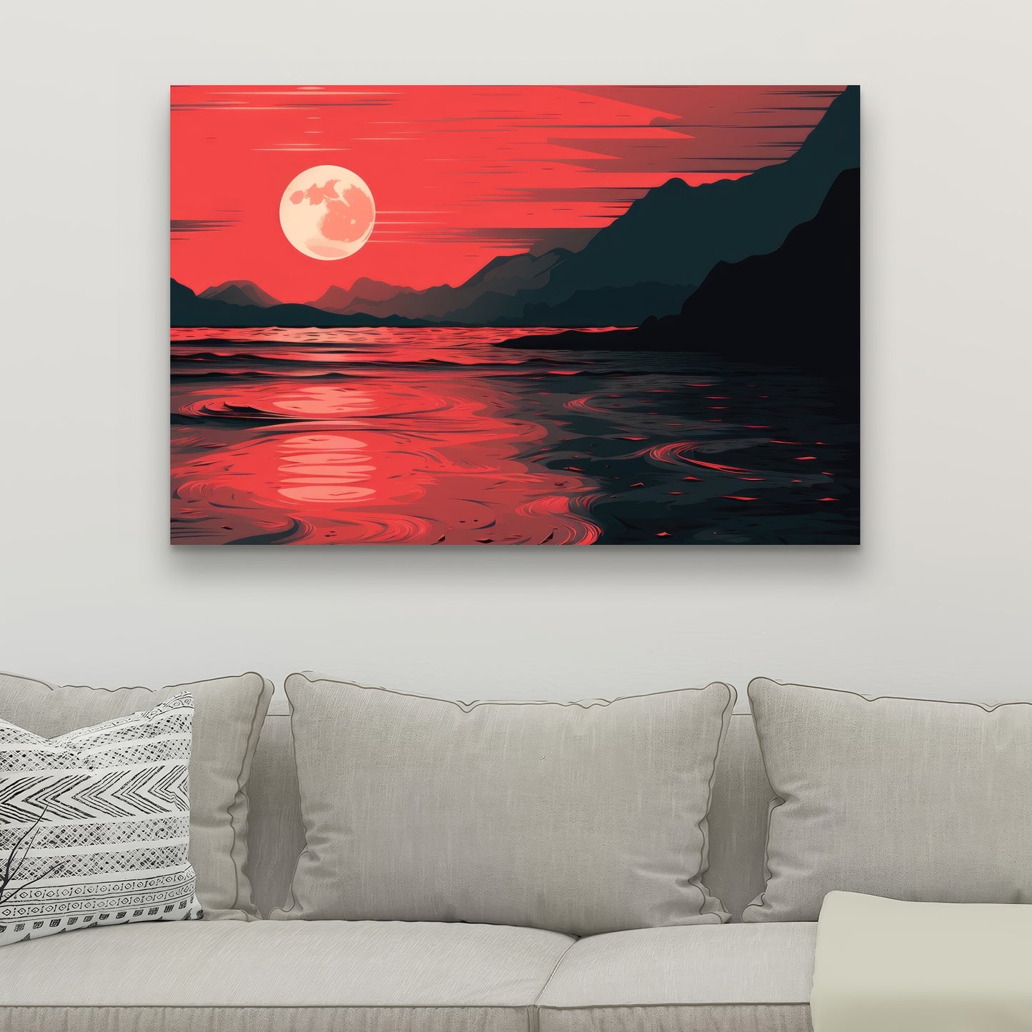 Bloody tides - 32"x32" Canvas