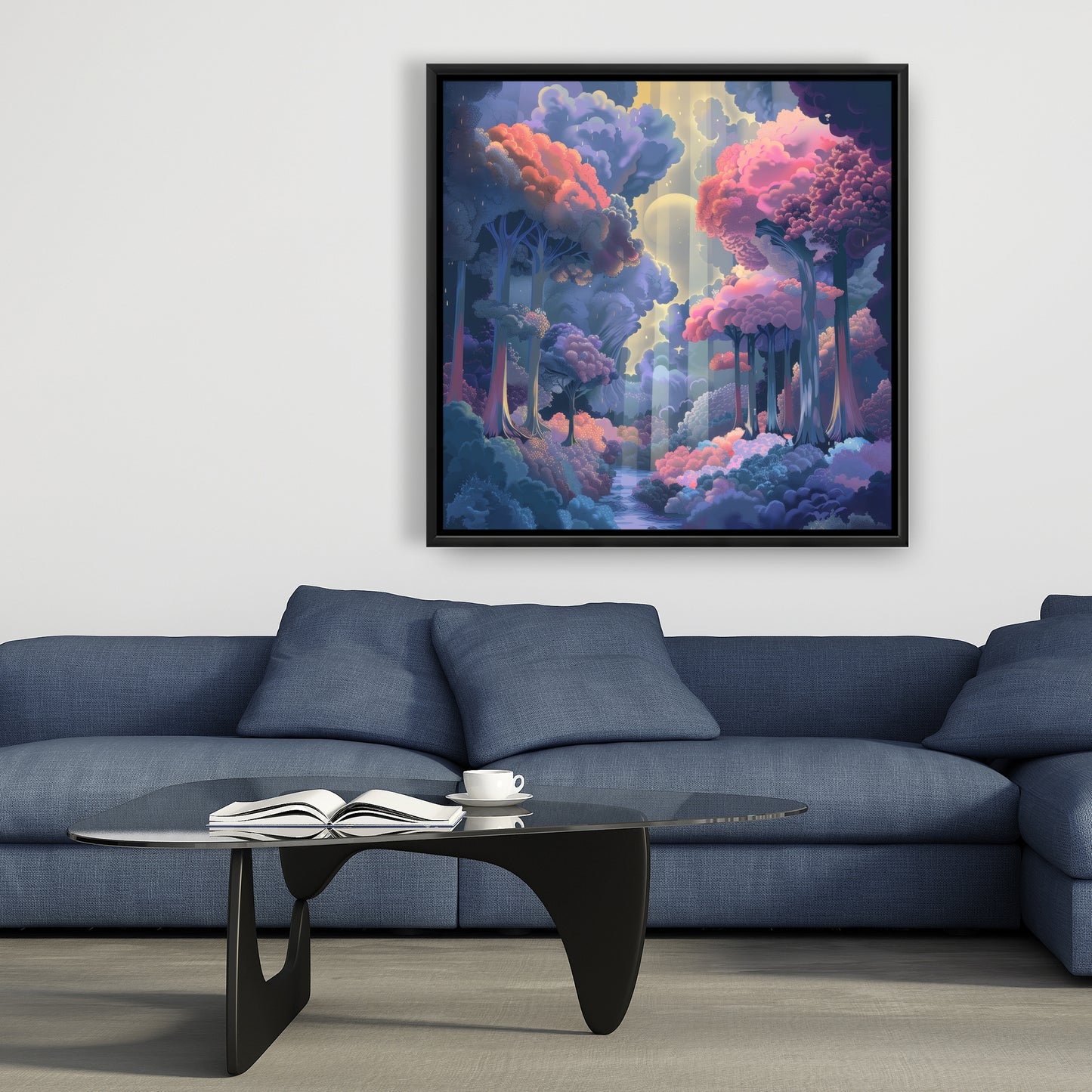 Beams - Framed Canvas - Print on demand