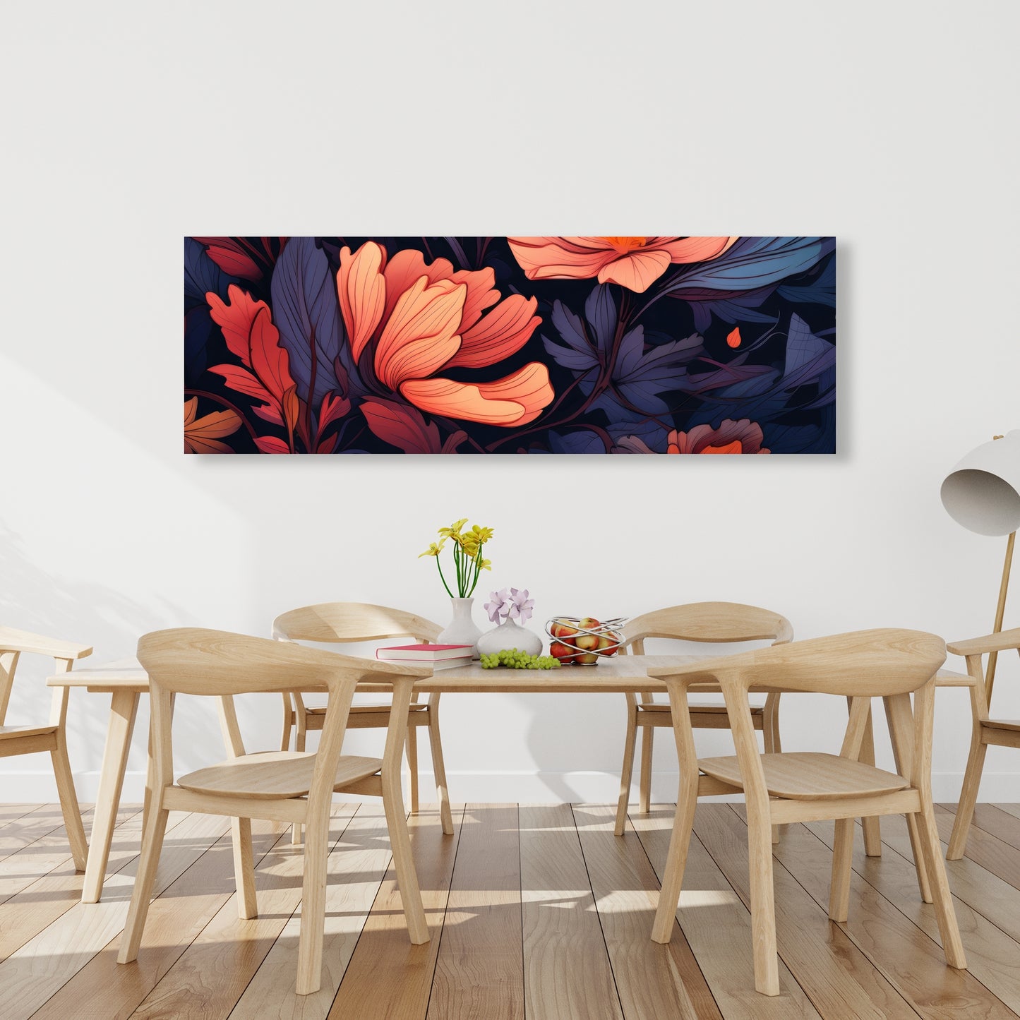 Blooming Uninterrupted - Gray Canvas for Home Decor