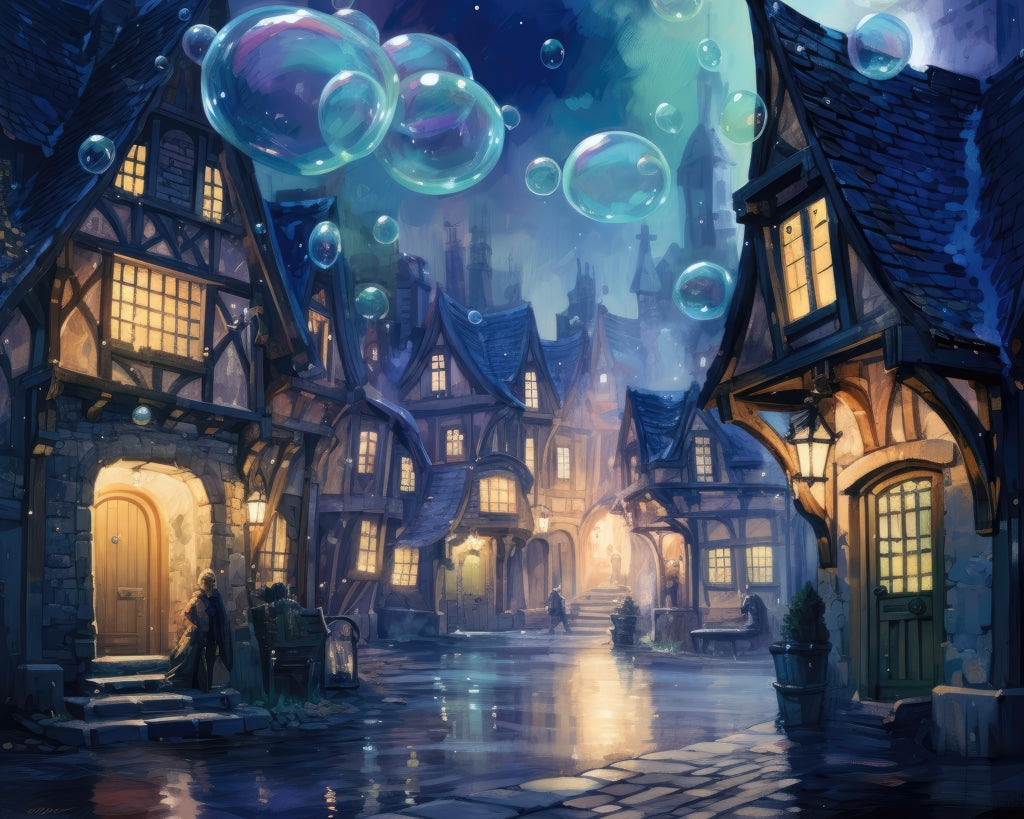 Floating through - 14"x18" Polyester Placemat