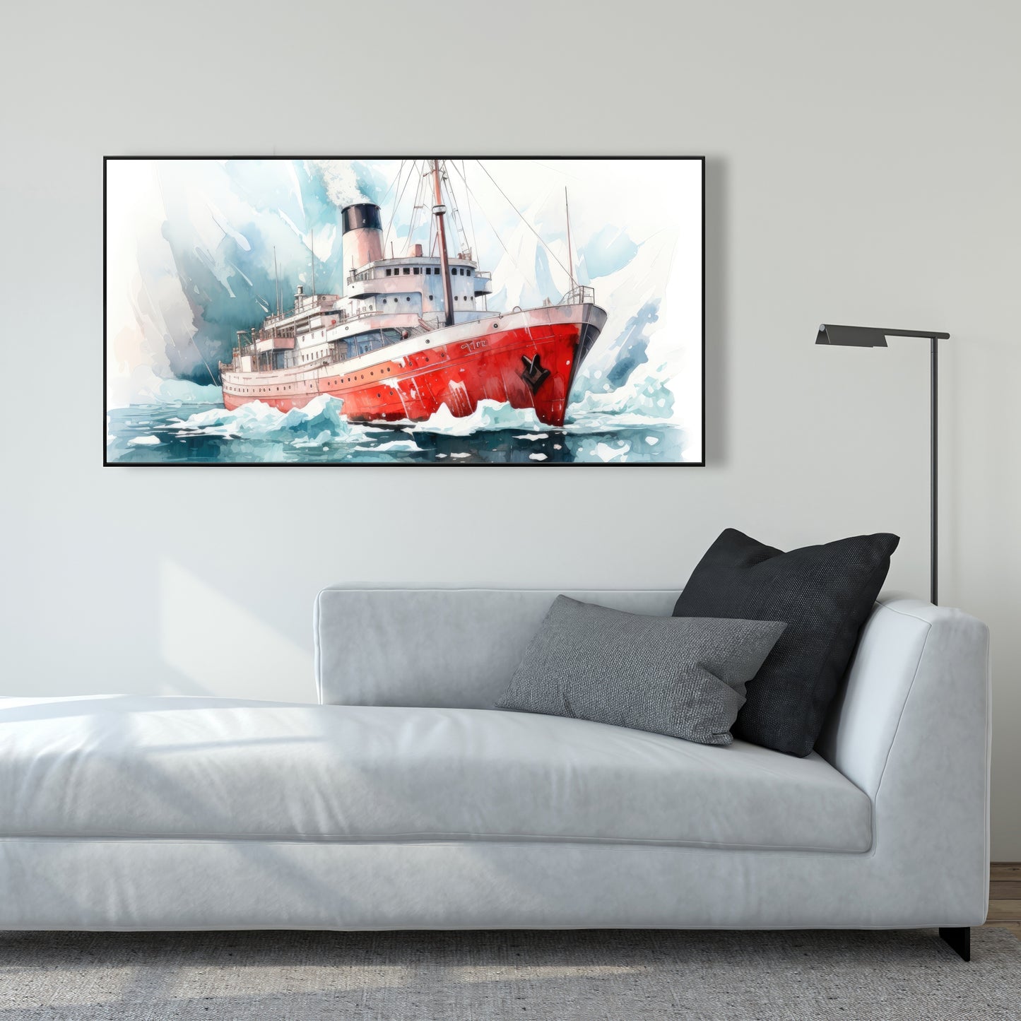 Icebreaker - 36"x36" Framed canvas