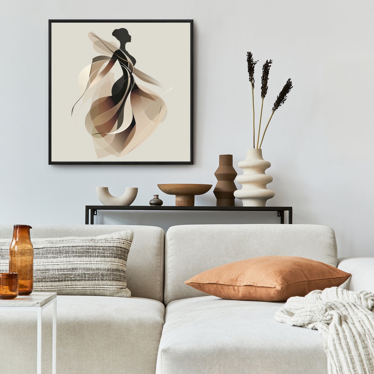 Classy silhouette - 36"x36" Framed canvas