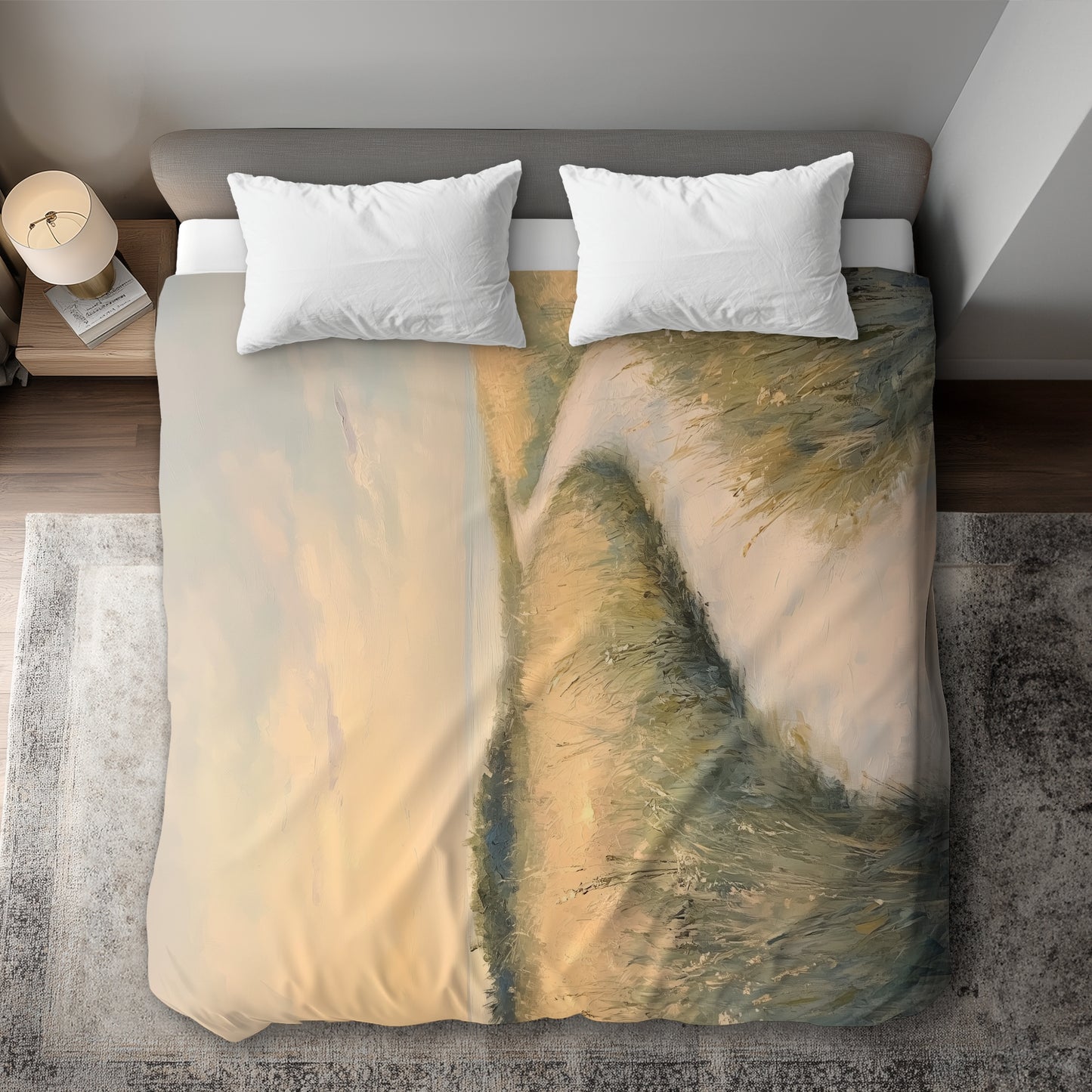 Soft Breeze Green Duvet Cover | Elegant Home Decor Solution
