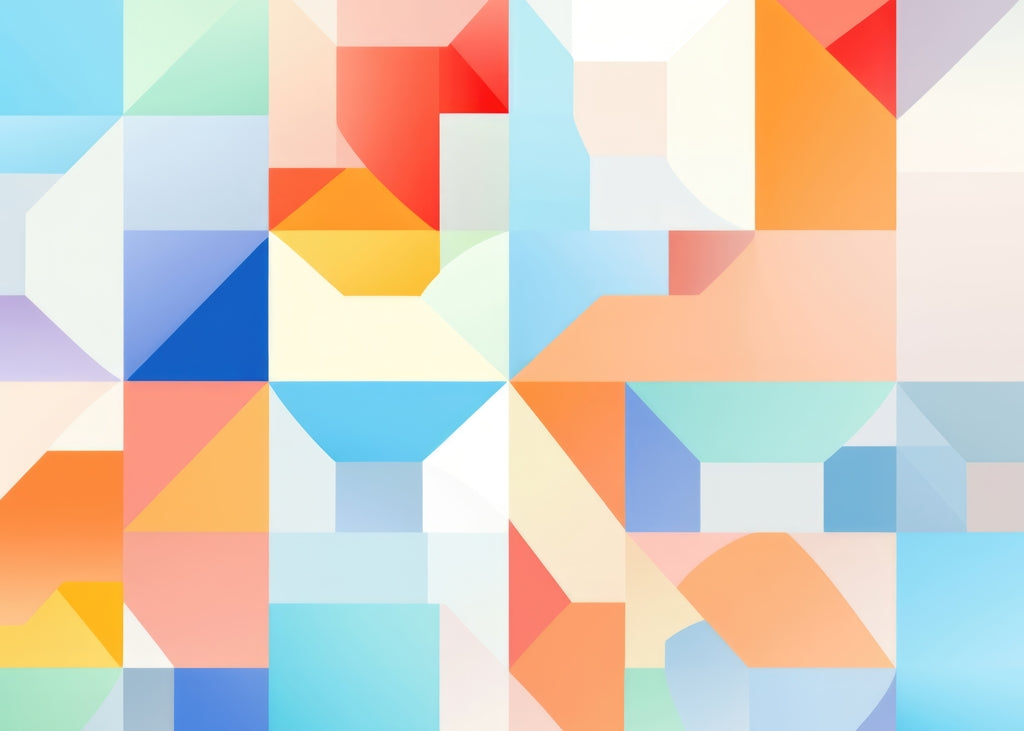 Geometric Cadence Orange Bath Mat | Stylish Home Decor