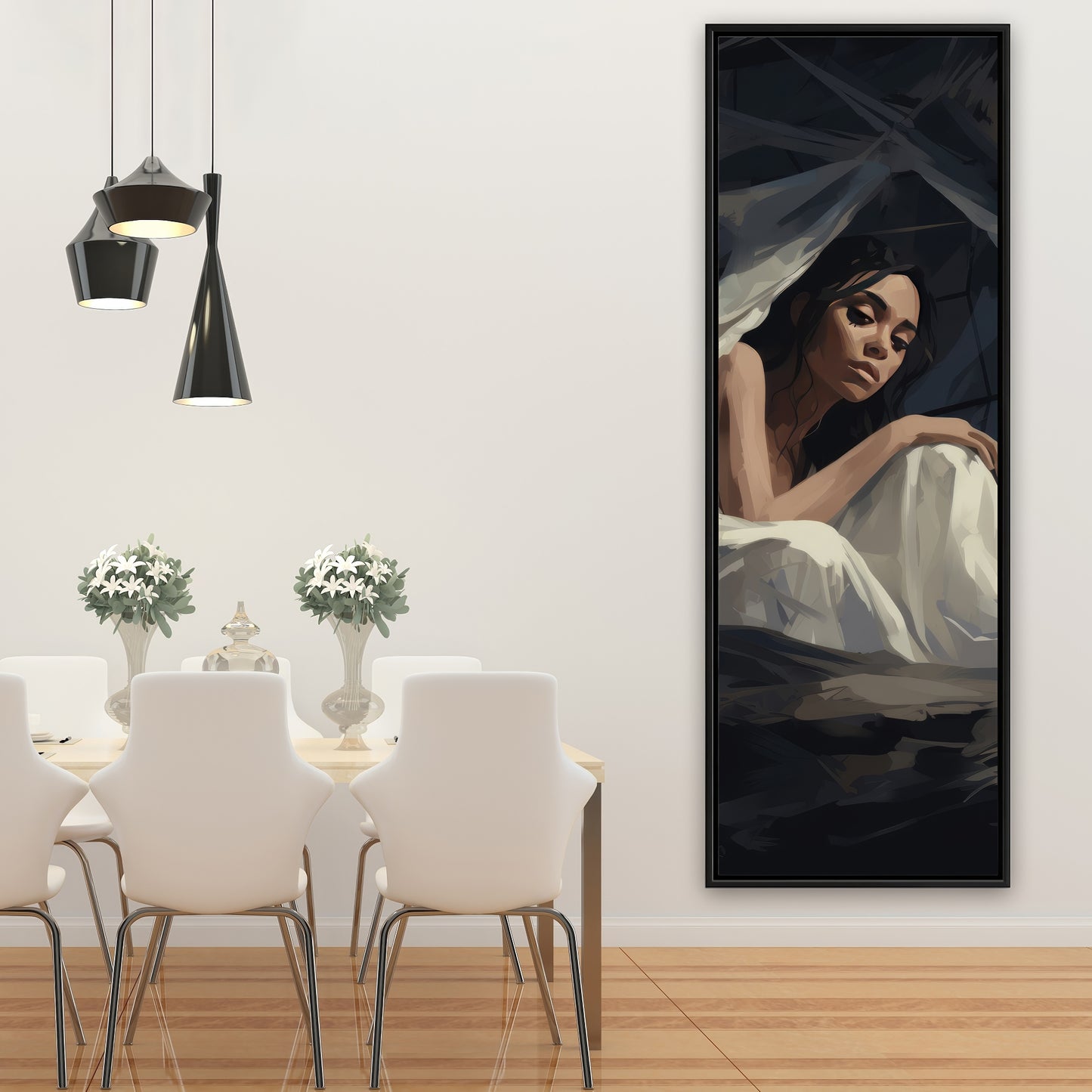 Cocooned - 36"x36" Framed canvas