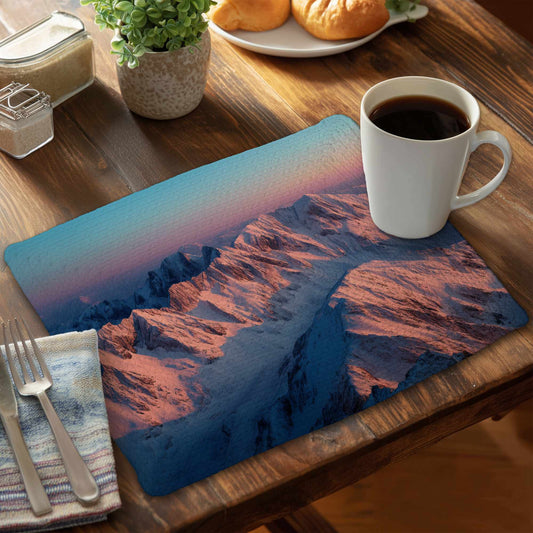 Sunny Peaks Blue Braided Polyester Placemat | Home Decor