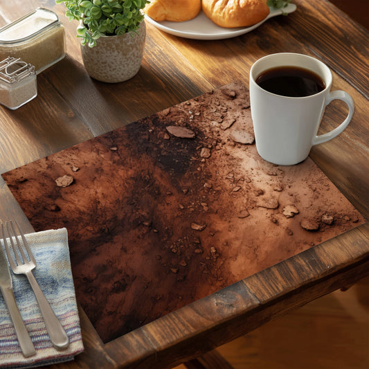 Digging Black Polyester Placemat for Stylish Home Decor