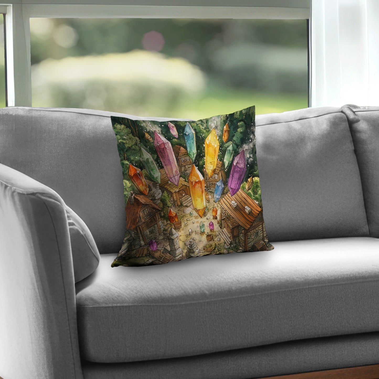 From above - Throw Pillow