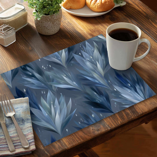 Icy Leaves Placemat - Stylish Home Decor Table Accent