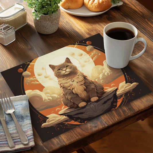The Overlord - Black Polyester Placemat for Home Decor