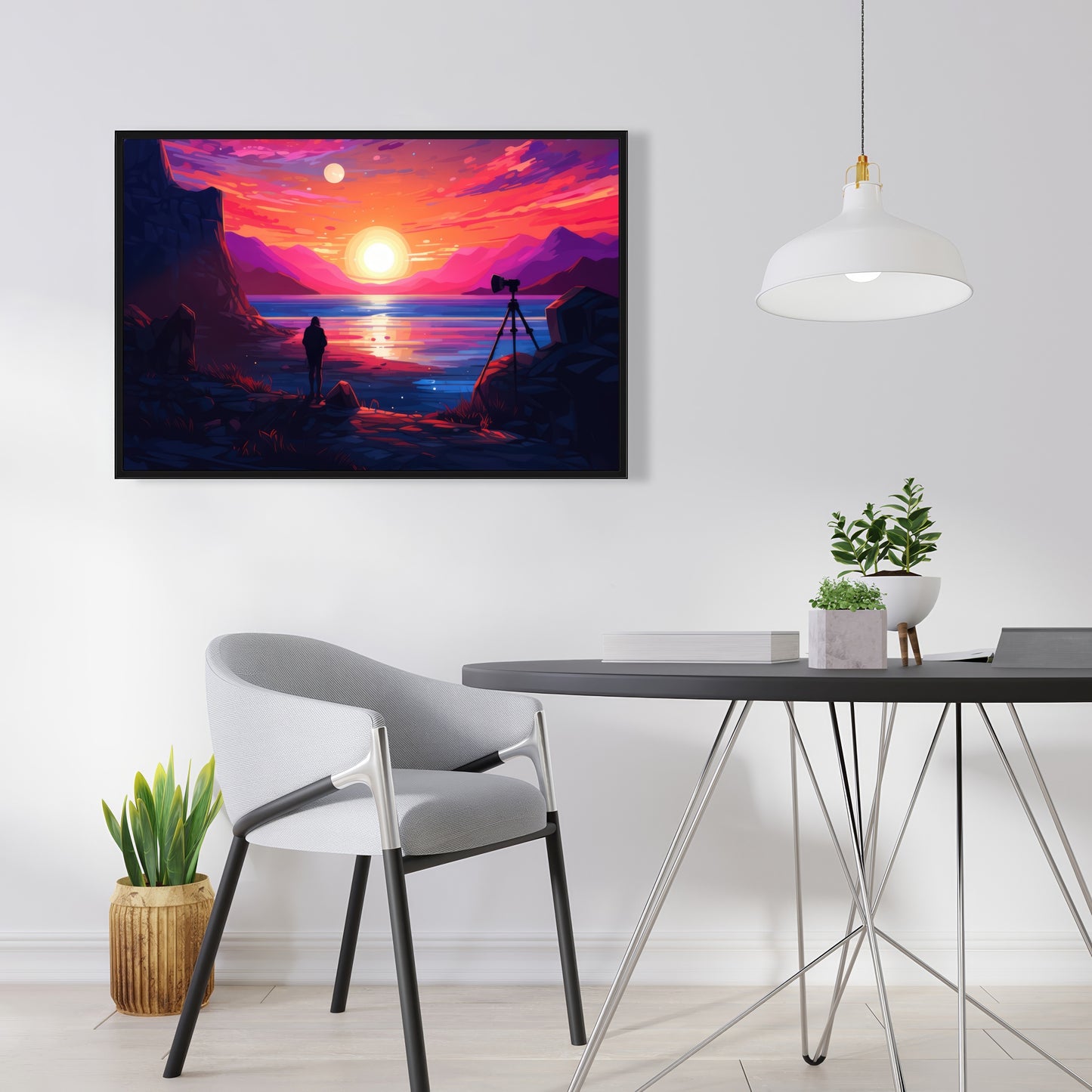 Solitude - 36"x36" Framed canvas
