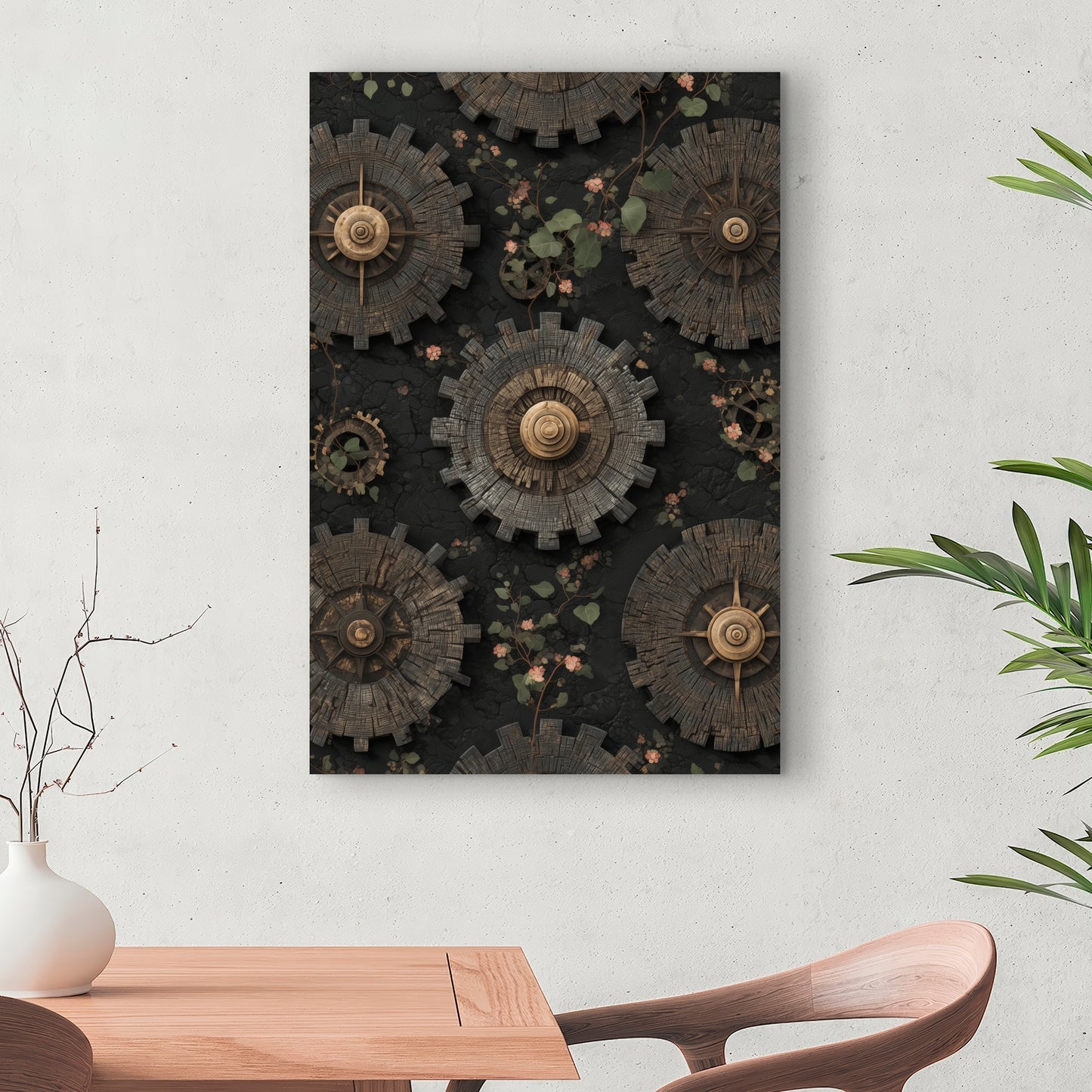 Cog pattern - 24"x24" Canvas