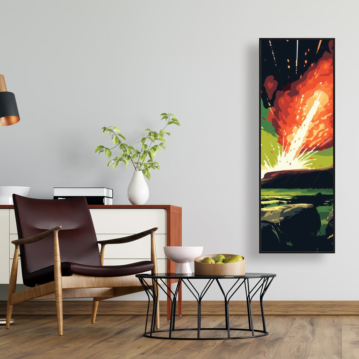 The crash - 36"x36" Framed canvas
