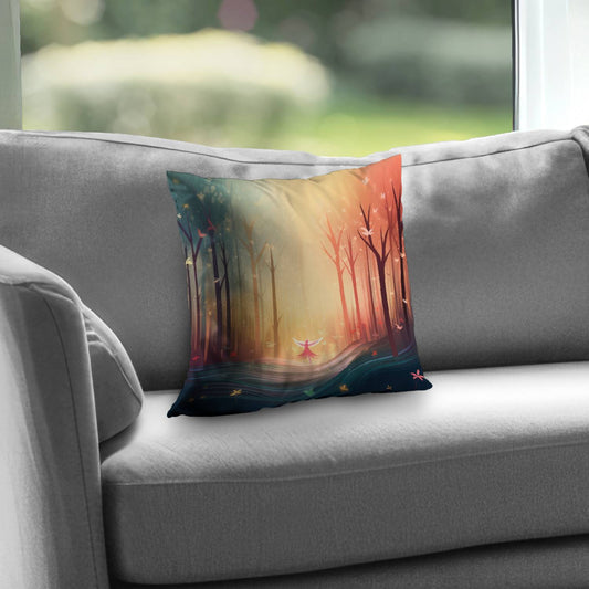 Enchanted Poly Twill Throw Pillow - Stylish Home Decor