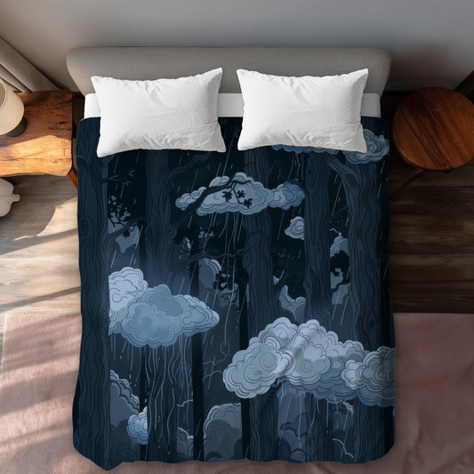 Sneeky clouds - 88"x88" Duvet Cover