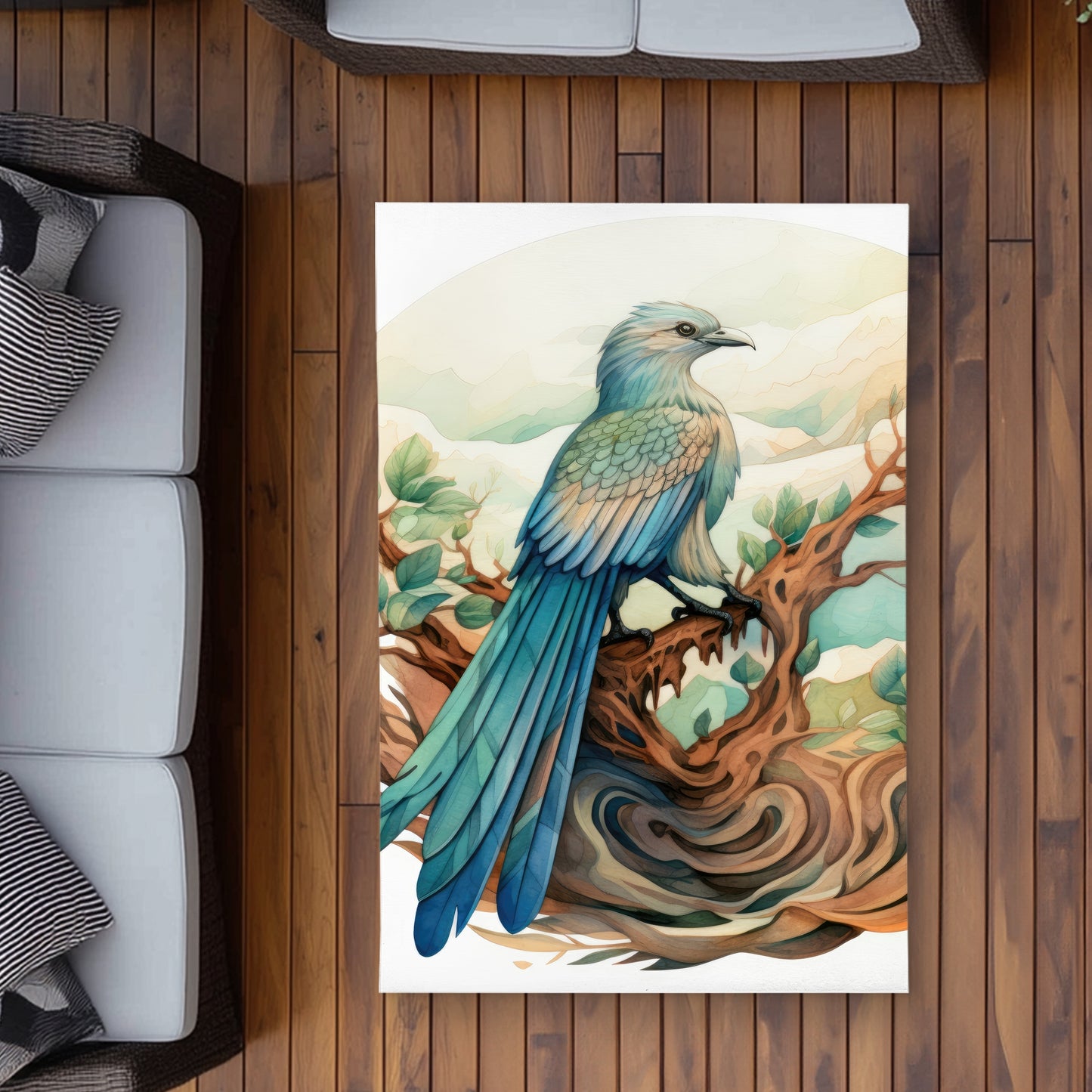 Perched Turquoise Outdoor Area Rug | Stylish Home Decor